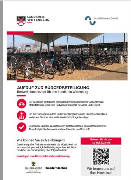 Aufruf zur Bürgerbeteiligung: Onlineumfrage zum Radverkehrskonzept